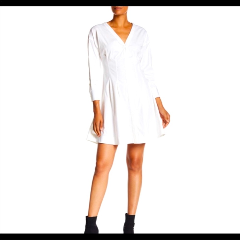 NWT Theory Darted Button Down Dress